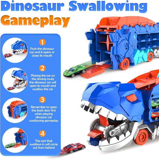 Dino Car™ - Dino Power - Dino Legetøjsbil