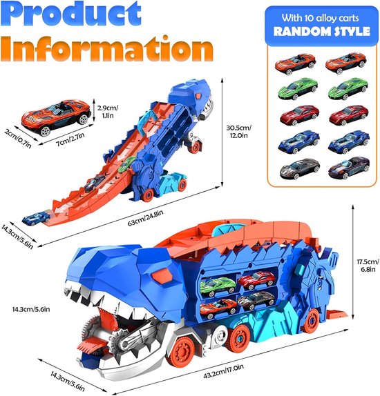 Dino Car™ - Dino Power - Dino Legetøjsbil