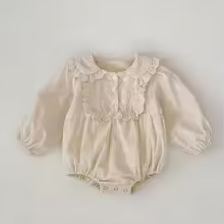Mini Fashion™ - Kjole - Beige mønsterKomfortabel og stilfuld - Forår Romper Kjoler Børn