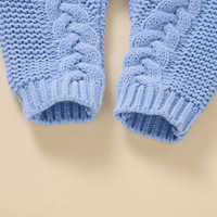 Thumbnail for SoftKnit –Varm og sød – strikket baby-jumpsuit med hætte
