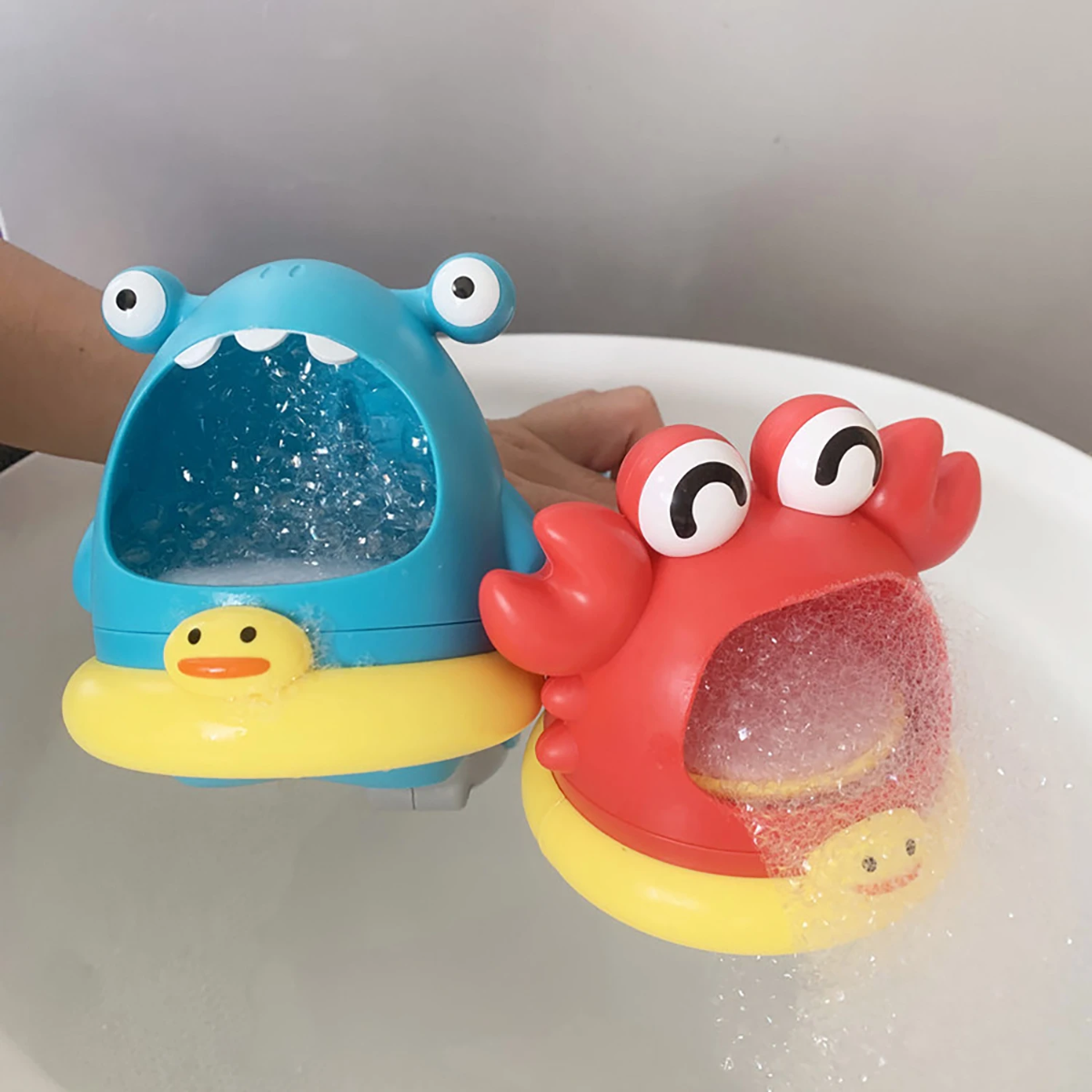 BubblePlay – Lærerigt & sjovt – Krabbe-boble-badelegetøj