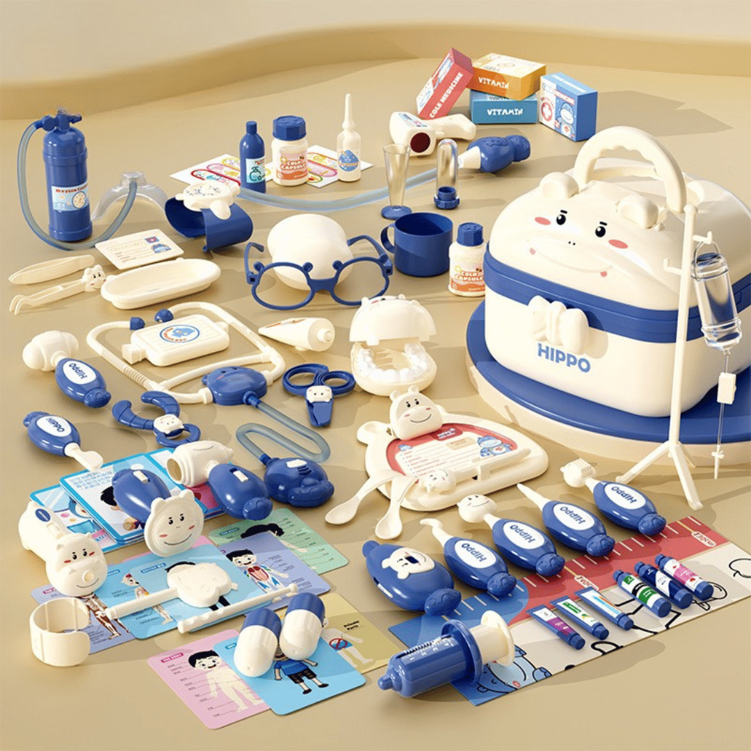 Hippo Doctors Set™ - Små læger i aktion - Flodheste-lægesæt