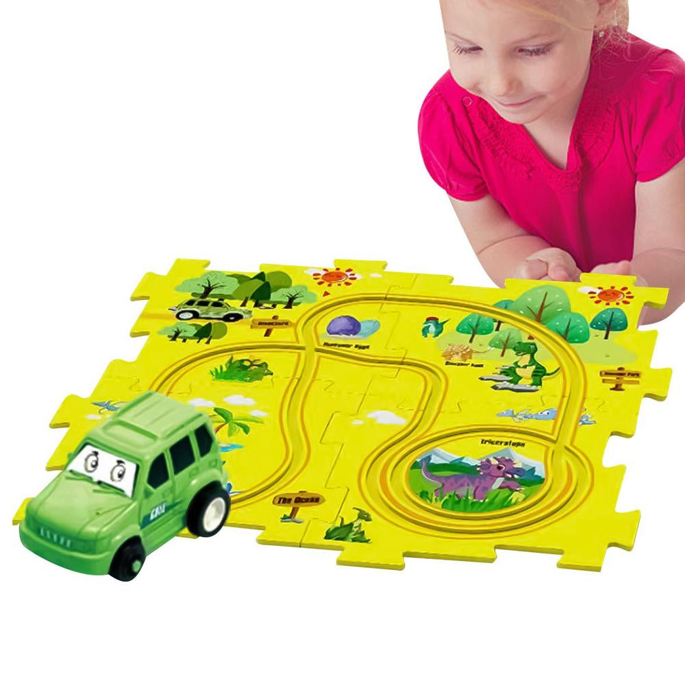 Car Track™ - Byg, leg og opdag - sæt med legetøjsbiler