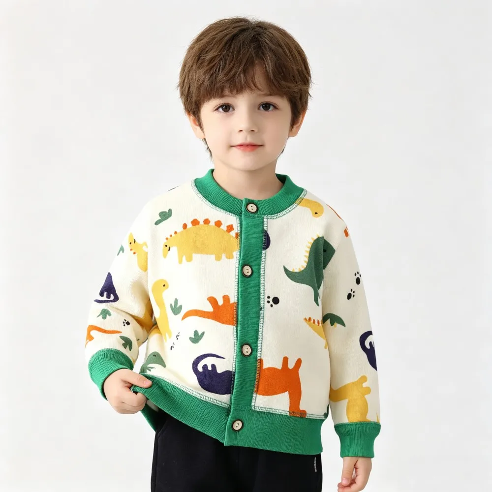 CozyCardi – Blød & Varm – Strikket Cardigan med Søde Prints