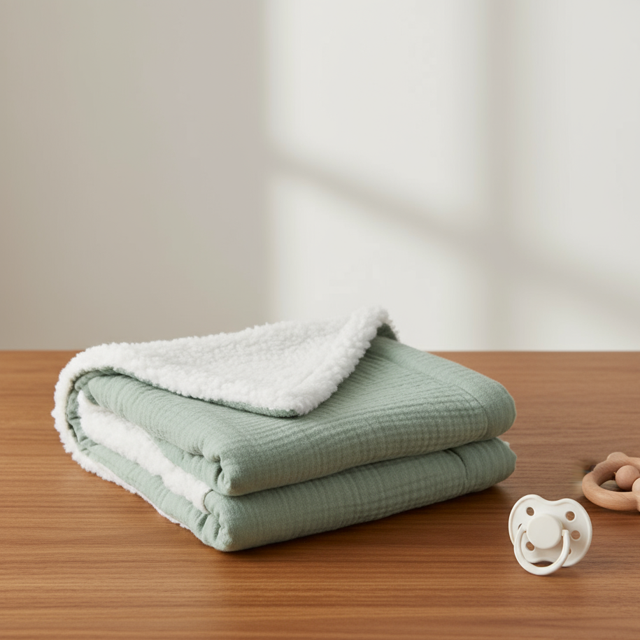 SnuggleBear – Premium tyk og blød baby-tæppe