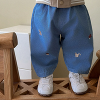 Thumbnail for LittlePatch – Blødt og behageligt – Børnebukser med broderede detaljer