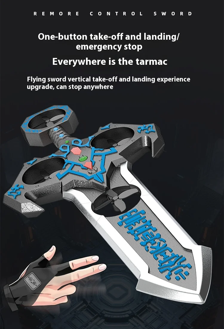AirBlade – Legende & interaktivt – fjernstyret flyvende legetøj med sværddesign