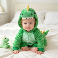 Thumbnail for RoarBuddy – Sød & legende – Baby-dinosaur-onesie med hætte