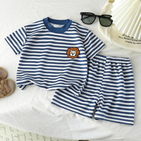 Thumbnail for Kids Stripe Outfit – Trendy & komfortabelt – Sommeroutfit til børn