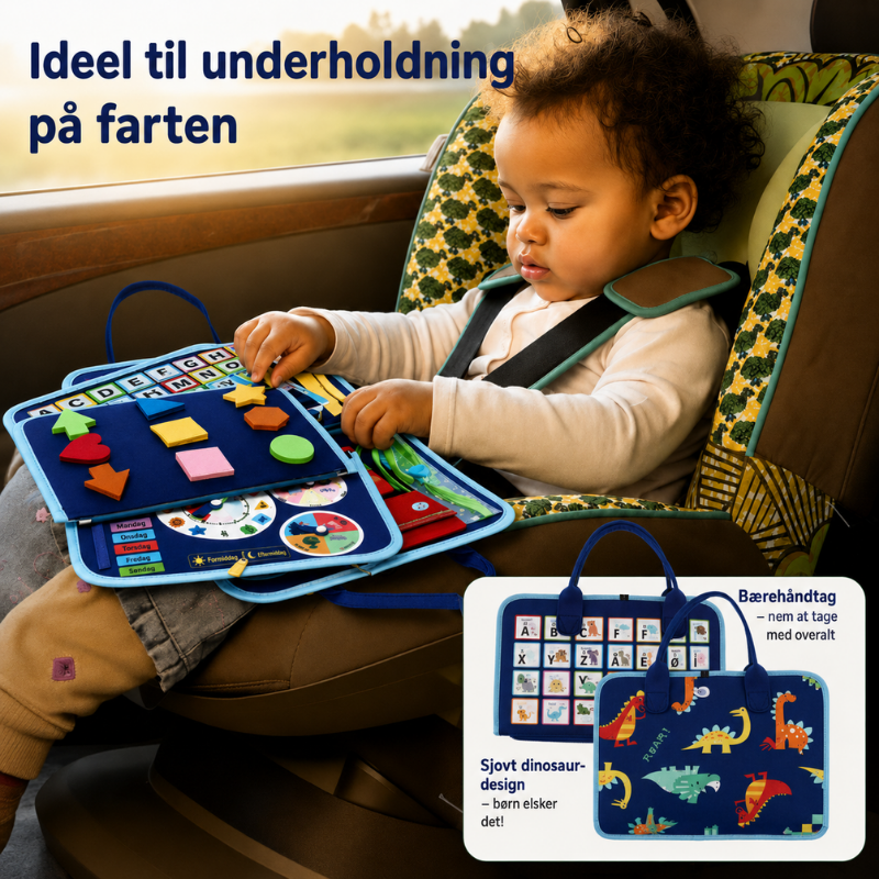7-in-1 Busy Board – Motorik & læring – Aktivitetstavle