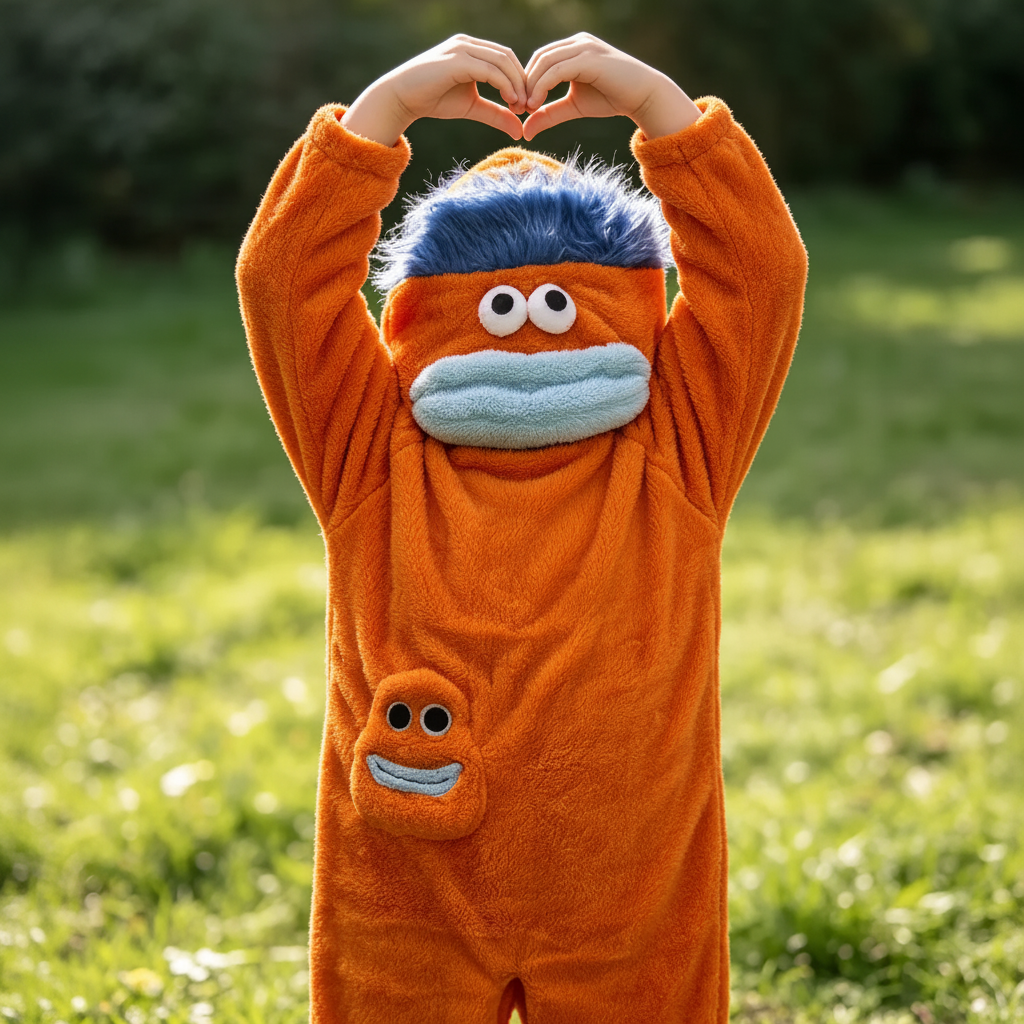 LittleMonster – Behagelig & sød – Børne-onesie med sjovt monster-motiv