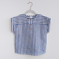 Thumbnail for LittleClassic – Elegant og behagelig – Linnedskjorte til drenge med knapdetaljer