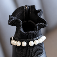 Thumbnail for PearlCharm – Elegant & sødt – ankelstøvler til børn med perledetaljer