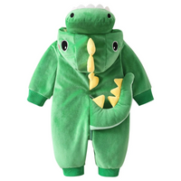 Thumbnail for RoarBuddy – Sød & legende – Baby-dinosaur-onesie med hætte