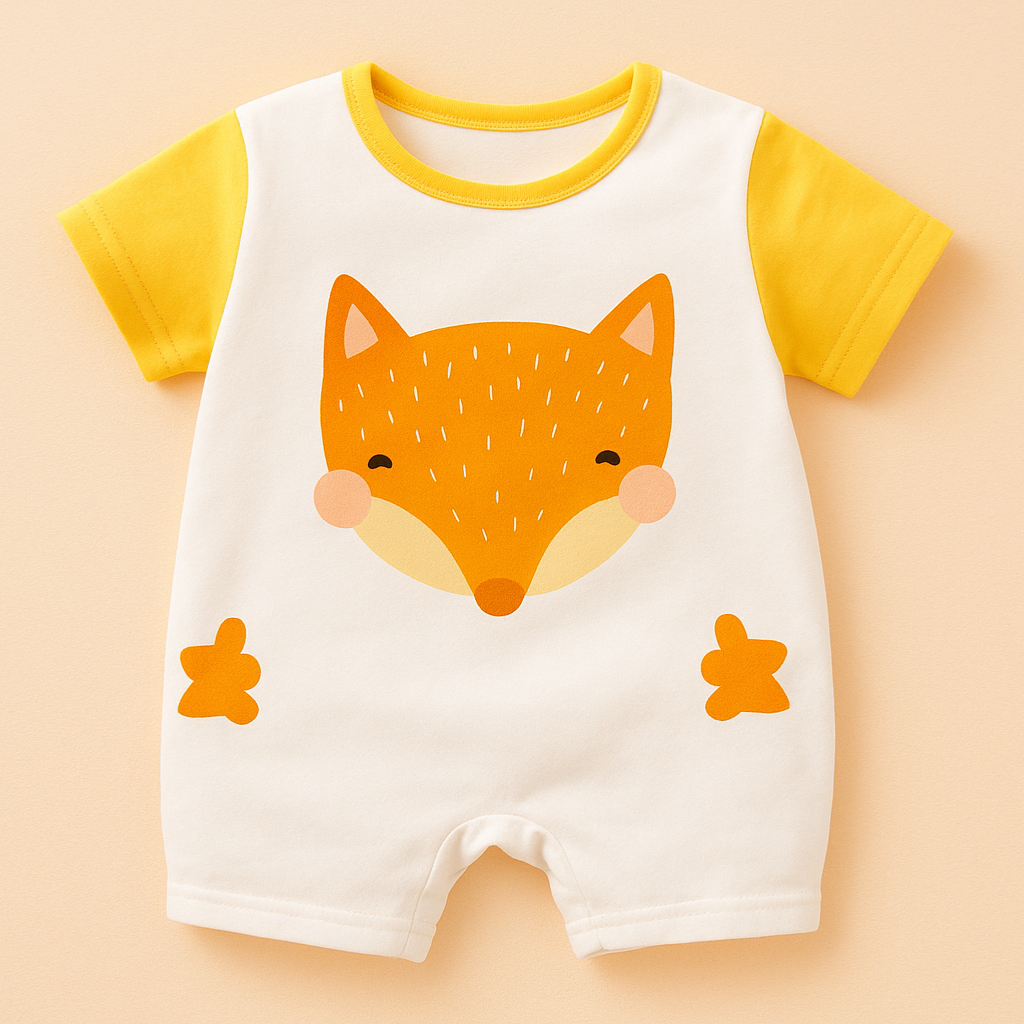 Mini Fashion™ - Komfort til hver eneste nat - Kortærmet pyjamasbodysuit
