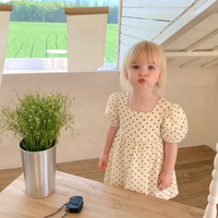 Thumbnail for LittleTwinkle – Blødt og behageligt – børnekjole med dobbelte sløjfer