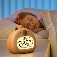 Thumbnail for CappyClock – Sød & multifunktionel – digital vækkeur til børn med natlampe