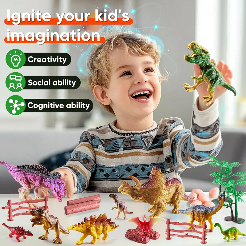 DinoWorld – Kreativt & realistisk – Dino-hoved-legesæt
