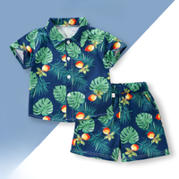 Thumbnail for Mini Fashion™ - Frisk og munter - Blomstret drengesæt