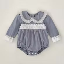 Mini Fashion™ - Kjole - Beige mønsterKomfortabel og stilfuld - Forår Romper Kjoler Børn