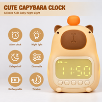 Thumbnail for CappyClock – Sød & multifunktionel – digital vækkeur til børn med natlampe