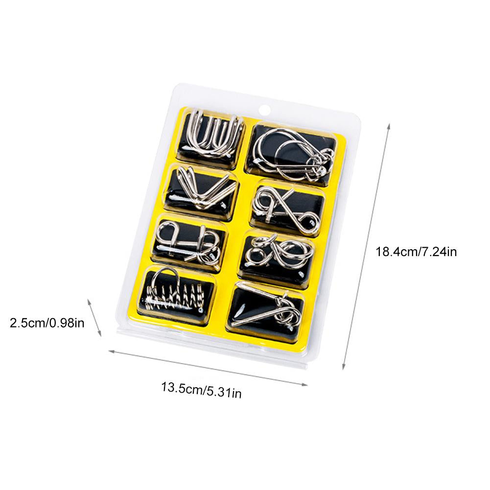 Metal Puzzle Ring Set™ - Metal Puzzle Fun - Puslering