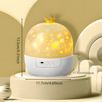 Thumbnail for CosmoGlow – Drømmende og kreativ – Galaxy-projektor-natlampe med 360° rotation