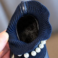 Thumbnail for PearlCharm – Elegant & sødt – ankelstøvler til børn med perledetaljer