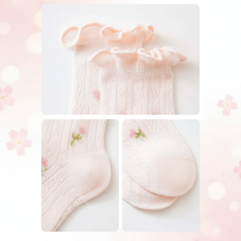 HappyToes – Farverige & søde – babysokker (sæt med 5)