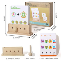 Thumbnail for BrainyKids – Logisk & sjovt – pædagogisk kortspil af træ