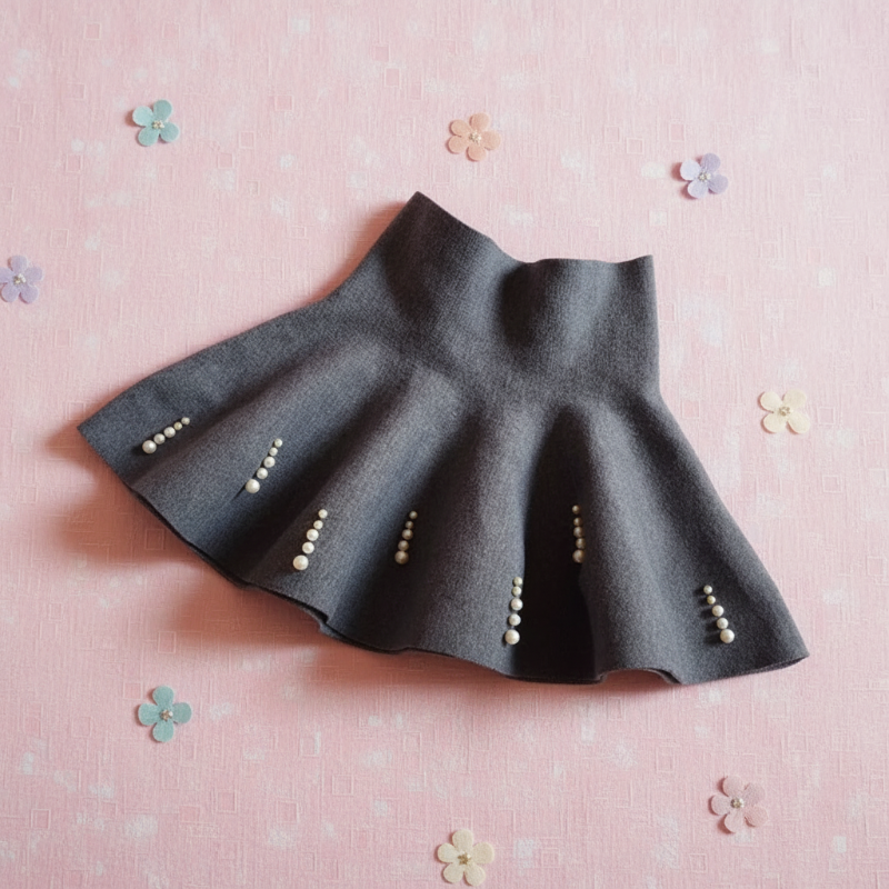 Girls Knitted Skirt – Komfort & stil – Børneskørt