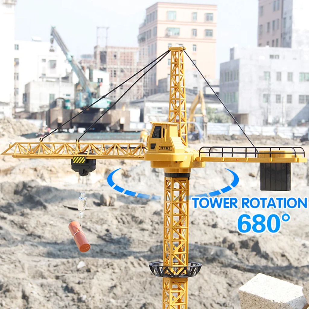 CranePro – Interaktivt og realistisk – fjernstyret legetøj i form af en tårnkran