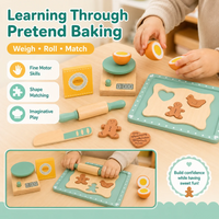 Thumbnail for BakeBuddy – Kreativt & lærerigt – Legetøj: Bagesæt af træ