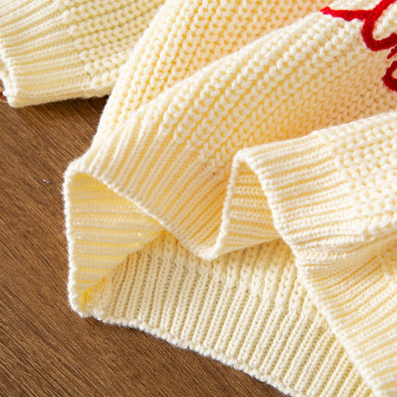 JoyKnit – Hyggelig og varm - Juletrøje med tekst