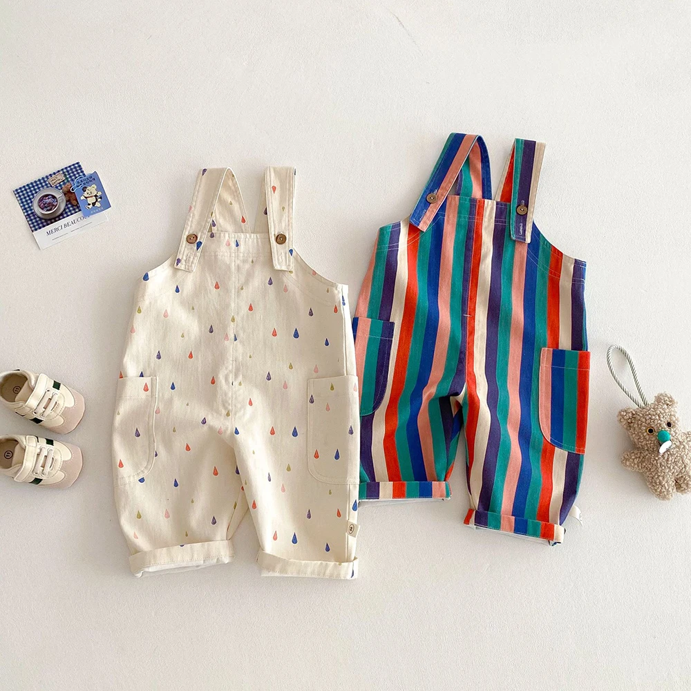 TinyStyle – Legesyge & behagelige – børneoveralls med print