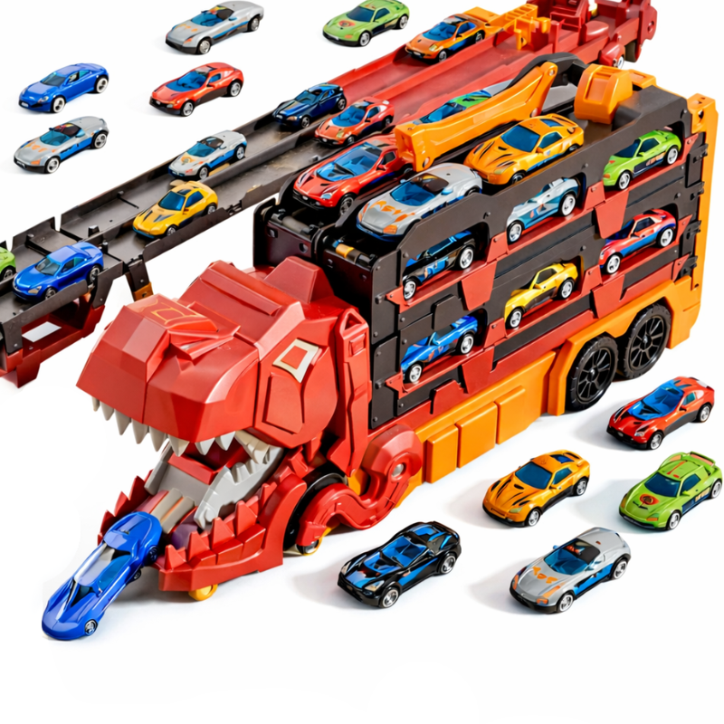 JurassicTruck™ – Cool & sjov – sammenklappelig Dino-transportvogn