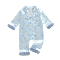 Thumbnail for TinyLove – Blødt & varmt – Baby-jumpsuit med hjerteprint og plysdetaljer