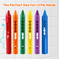 Thumbnail for DoodleBath – Farverigt og legesygt – 6-delt sæt badekridt