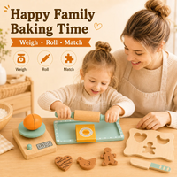Thumbnail for BakeBuddy – Kreativt & lærerigt – Legetøj: Bagesæt af træ
