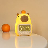 Thumbnail for CappyClock – Sød & multifunktionel – digital vækkeur til børn med natlampe