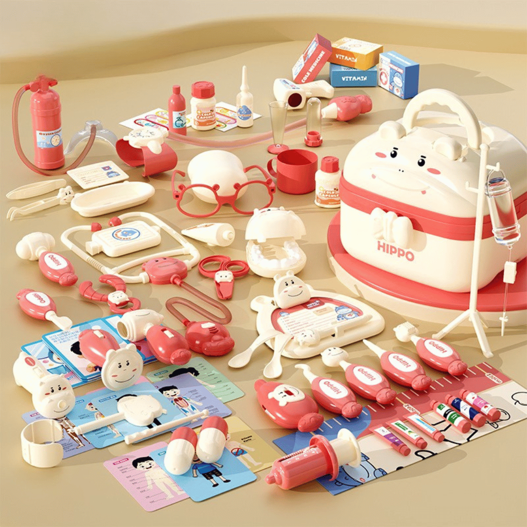 Hippo Doctors Set™ - Små læger i aktion - Flodheste-lægesæt