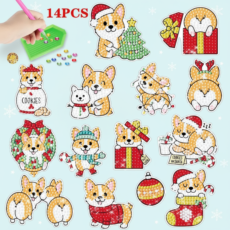 GemArt – Skyggefuld & skinnende – Diamantmaleri-klistermærker