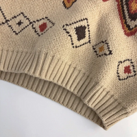 Thumbnail for LittleRetro – Varm og stilfuld – Strikket børnesweater med diamantmønster