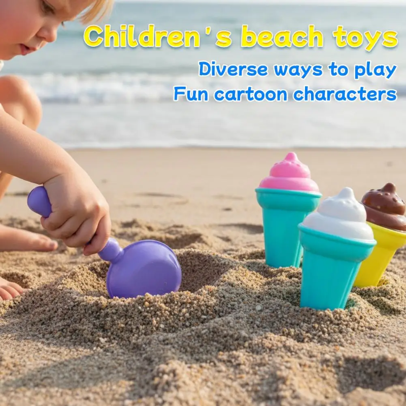 BeachFun – Sandleg & Kreativitet – Strand-is-skovl-legesæt