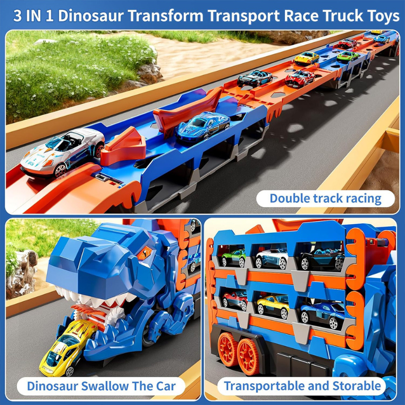 JurassicTruck™ – Cool & sjov – sammenklappelig Dino-transportvogn