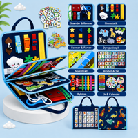 Thumbnail for 7-in-1 Busy Board – Motorik & læring – Aktivitetstavle