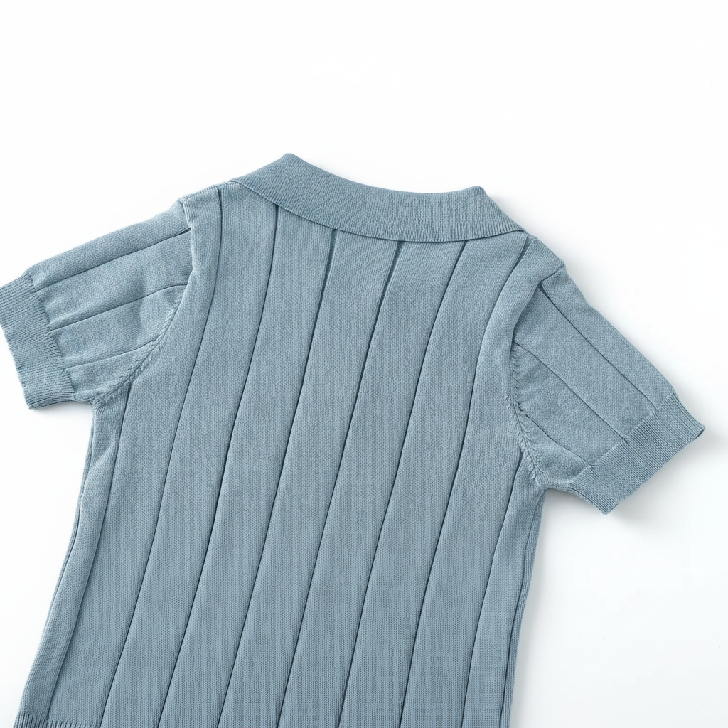 MiniLuxe – Elegant og behagelig – poloshirt i strikket stof