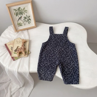 Thumbnail for LeopardChic – Trendy og behagelig – Pige-overalls med leopardmønster