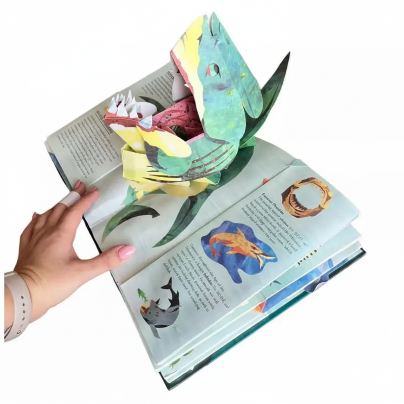 JurassicKids – Spændende og lærerigt – 3D-pop-up-bog om dinosaurer