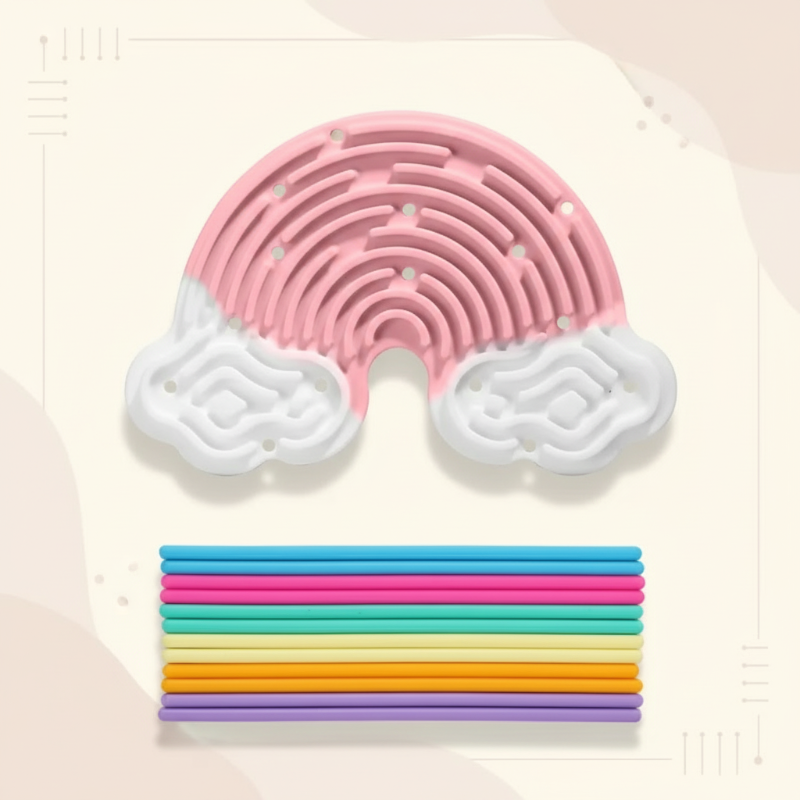 FidgetFrost – Legende & Blød – Silikone Busy Board